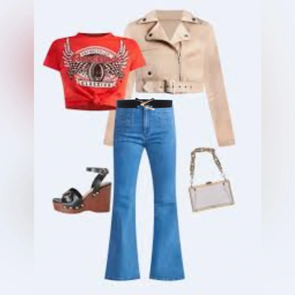 Double Triangle Metal Buckle Belt Decorative Elastic Casual One Size Fits‎ Most